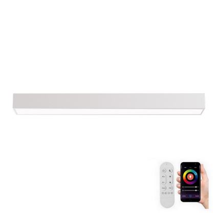 Immax NEO 07258L - LED stropna svjetiljka s mogućnošću prigušivanja NEO LITE LUNGO LED/29W/230V 3000-6000K Wi-Fi Tuya bijela + daljinski upravljač