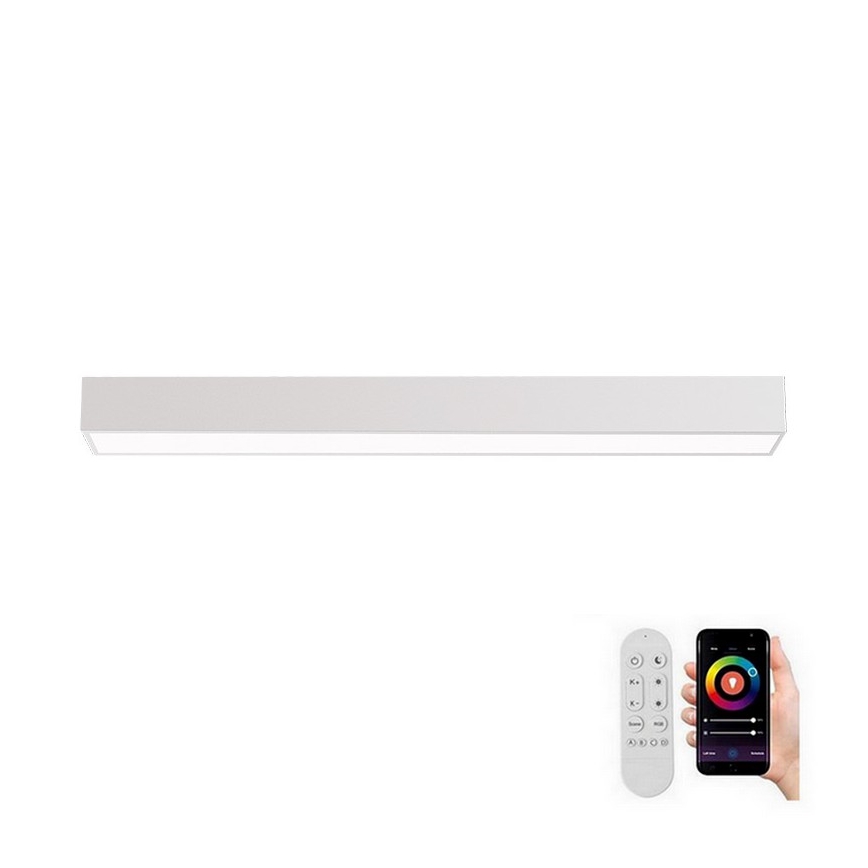 Immax NEO 07258L - LED stropna svjetiljka s mogućnošću prigušivanja NEO LITE LUNGO LED/29W/230V 3000-6000K Wi-Fi Tuya bijela + daljinski upravljač