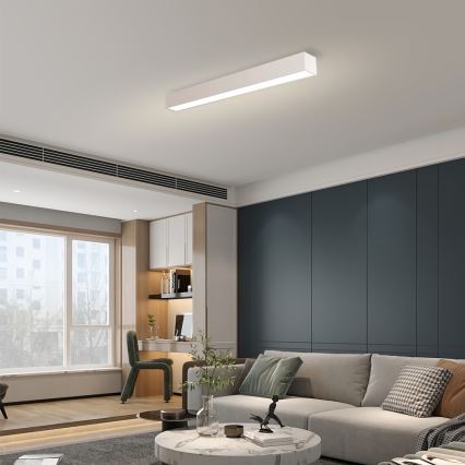 Immax NEO 07258L - LED stropna svjetiljka s mogućnošću prigušivanja NEO LITE LUNGO LED/29W/230V 3000-6000K Wi-Fi Tuya bijela + daljinski upravljač
