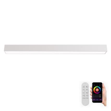 Immax NEO 07259L - LED stropna svjetiljka s prigušivanjem NEO LITE LUNGO LED/38W/230V 3000-6000K Wi-Fi Tuya bijela + daljinski upravljač