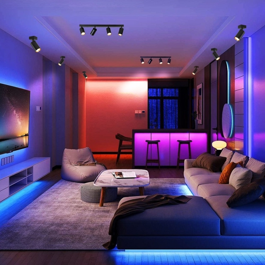 Immax NEO 07264W - LED RGB+CCT Prigušiva reflektorska svjetiljka NEO LITE PUNTO 4xGU10/6W/230V Wi-Fi Tuya