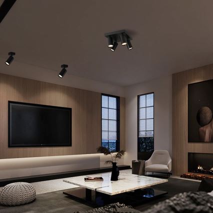 Immax NEO 07267Z - LED RGB+CCT Prigušiva reflektorska svjetiljka NEO PUNTO 4xGU10/4,8W/230V Wi-Fi Tuya