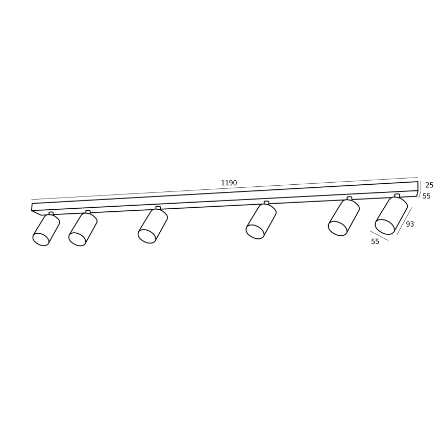 Immax NEO 07268W - LED RGB+CCT Prigušiva reflektorska svjetiljka NEO LITE PUNTO 6xGU10/6W/230V Wi-Fi Tuya