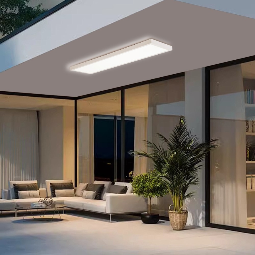 Immax NEO 07276L - LED Prigušiva stropna svjetiljka za kupaonicu NEO LITE FRAME LED/50W/230V IP44 Wi-Fi Tuya + daljinski upravljač bijela