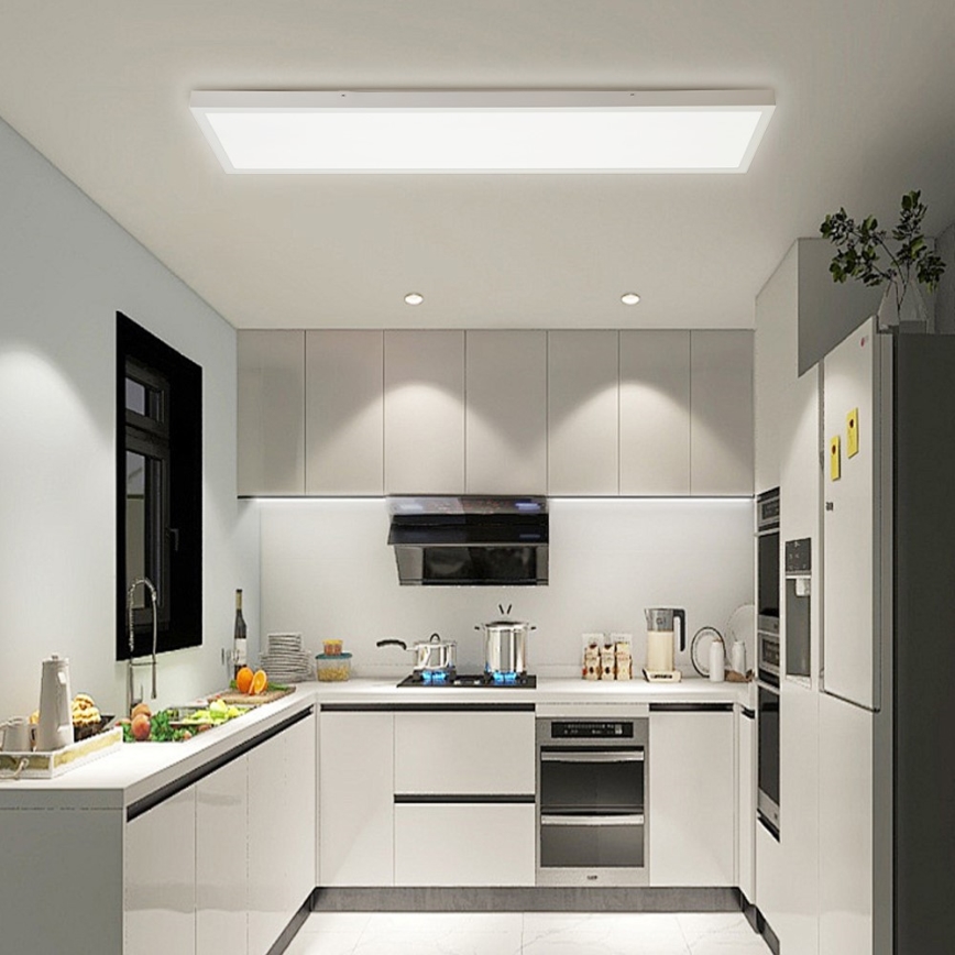 Immax NEO 07276L - LED Prigušiva stropna svjetiljka za kupaonicu NEO LITE FRAME LED/50W/230V IP44 Wi-Fi Tuya + daljinski upravljač bijela
