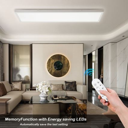 Immax NEO 07276L - LED Prigušiva stropna svjetiljka za kupaonicu NEO LITE FRAME LED/50W/230V IP44 Wi-Fi Tuya + daljinski upravljač bijela