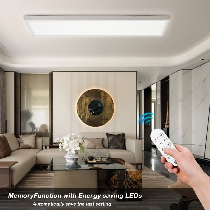 Immax NEO 07276L - LED Prigušiva stropna svjetiljka za kupaonicu NEO LITE FRAME LED/50W/230V IP44 Wi-Fi Tuya + daljinski upravljač bijela