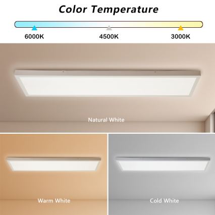 Immax NEO 07276L - LED Prigušiva stropna svjetiljka za kupaonicu NEO LITE FRAME LED/50W/230V IP44 Wi-Fi Tuya + daljinski upravljač bijela