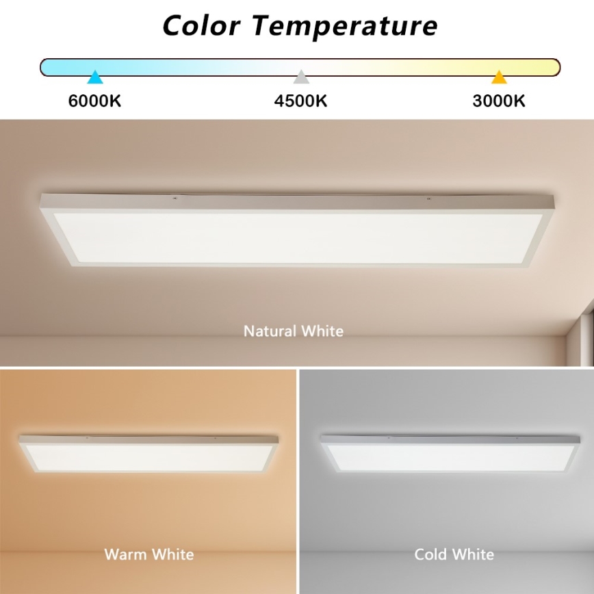 Immax NEO 07276L - LED Prigušiva stropna svjetiljka za kupaonicu NEO LITE FRAME LED/50W/230V IP44 Wi-Fi Tuya + daljinski upravljač bijela