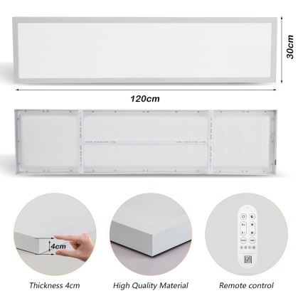 Immax NEO 07276L - LED Prigušiva stropna svjetiljka za kupaonicu NEO LITE FRAME LED/50W/230V IP44 Wi-Fi Tuya + daljinski upravljač bijela