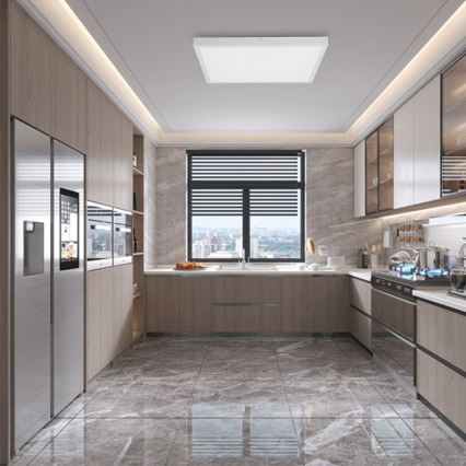 Immax NEO 07277L - LED stropna svjetiljka za kupaonicu s mogućnošću prigušivanja NEO LITE FRAME LED/50W/230V IP44 Wi-Fi Tuya + daljinski upravljač bijela