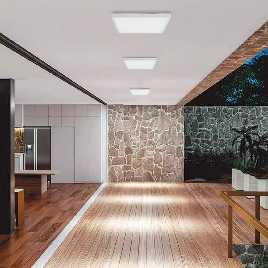Immax NEO 07277L - LED Prigušiva stropna svjetiljka za kupaonicu NEO LITE FRAME LED/50W/230V IP44 Wi-Fi Tuya +daljinski upravljač bijela