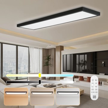 Immax NEO 07278L - LED Prigušiva stropna svjetiljka za kupaonicu NEO LITE FRAME LED/50W/230V IP44 Wi-Fi Tuya + daljinski upravljač crna