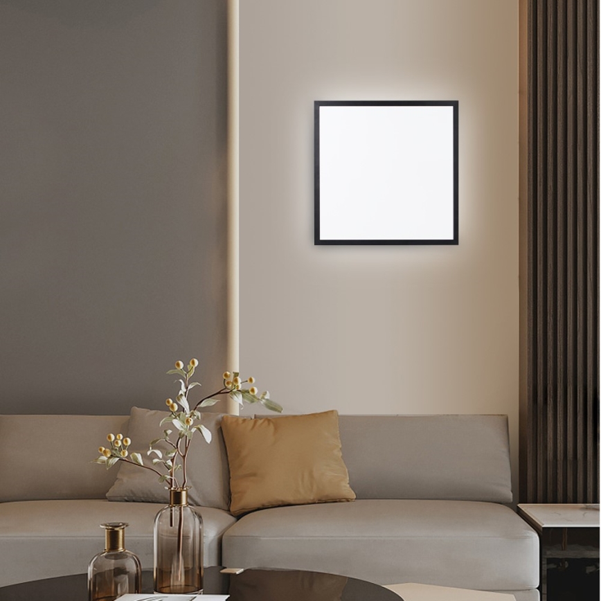 Immax NEO 07279L - LED Prigušiva stropna svjetiljka za kupaonicu NEO LITE FRAME LED/50W/230V IP44 Wi-Fi Tuya + daljinski upravljač crna