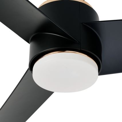Immax NEO 07280L - LED Prigušivi stropni ventilator BEAUTY LED/18W/230V Wi-Fi Tuya crna + daljinski upravljač