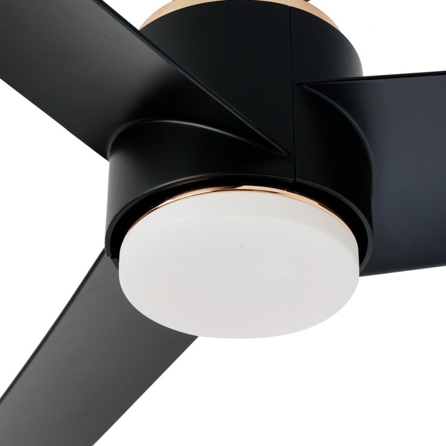 Immax NEO 07280L - LED Prigušivi stropni ventilator BEAUTY LED/18W/230V Wi-Fi Tuya crna + daljinski upravljač