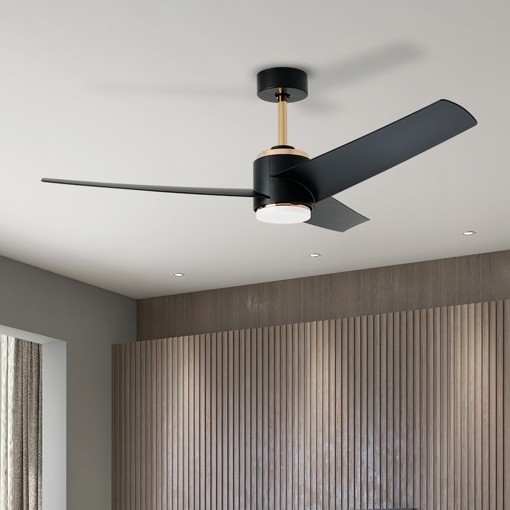 Immax NEO 07280L - LED Prigušivi stropni ventilator BEAUTY LED/18W/230V Wi-Fi Tuya crna + daljinski upravljač
