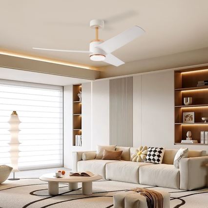 Immax NEO 07281L - LED+CCT stropni ventilator BEAUTY s mogućnošću prigušivanja LED/18W/230V 3000/4000/6000K Wi-Fi Tuya promjer 132 cm + daljinsko upravljanje