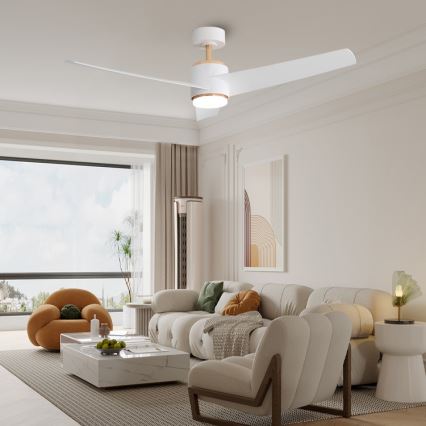 Immax NEO 07281L - LED+CCT stropni ventilator BEAUTY s mogućnošću prigušivanja LED/18W/230V 3000/4000/6000K Wi-Fi Tuya promjer 132 cm + daljinsko upravljanje