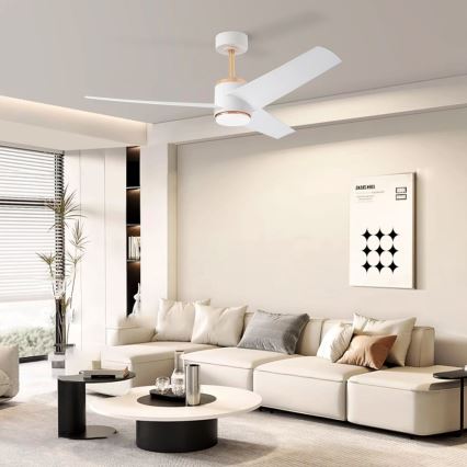 Immax NEO 07281L - LED+CCT stropni ventilator BEAUTY s mogućnošću prigušivanja LED/18W/230V 3000/4000/6000K Wi-Fi Tuya promjer 132 cm + daljinsko upravljanje