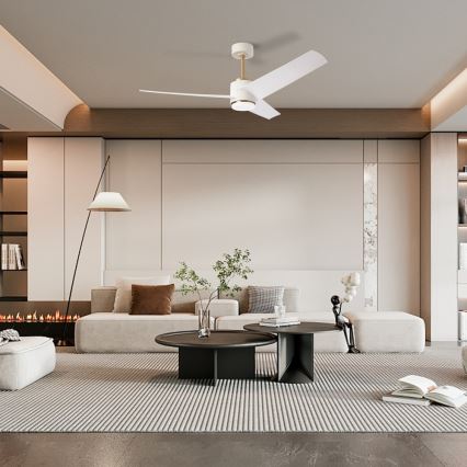 Immax NEO 07281L - LED+CCT prigušivi stropni ventilator BEAUTY LED/18W/230V 3000/4000/6000K Wi‑Fi Tuya + daljinski upravljač