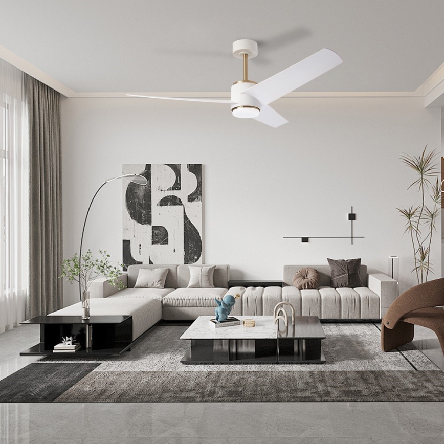 Immax NEO 07281L - LED+CCT prigušivi stropni ventilator BEAUTY LED/18W/230V 3000/4000/6000K Wi‑Fi Tuya + daljinski upravljač