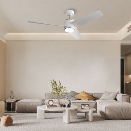 Immax NEO 07282L - LED+CCT prigušivi stropni ventilator BEAUTY LED/18W/230V 3000/4000/6000K Wi-Fi Tuya, promjer 132 cm + daljinski upravljač