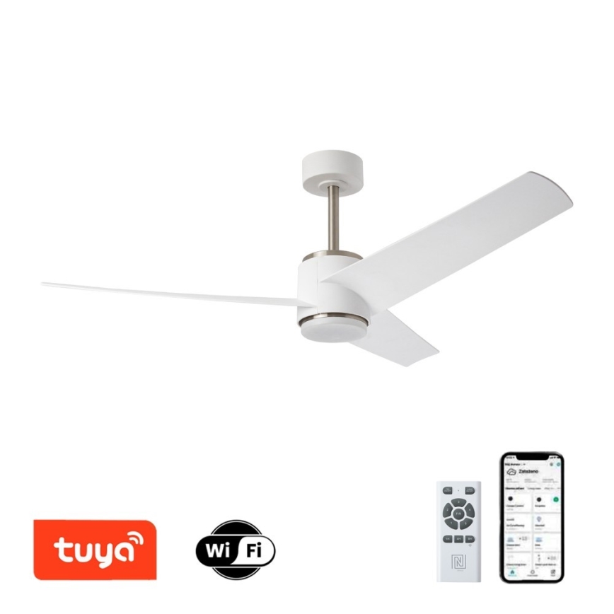 Immax NEO 07282L - LED+CCT prigušivi stropni ventilator BEAUTY LED/18W/230V 3000/4000/6000K Wi-Fi Tuya, promjer 132 cm + daljinski upravljač