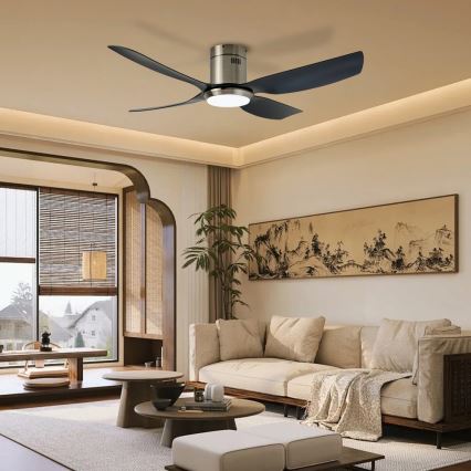 Immax NEO 07282L - LED+CCT Stropni ventilator PURE s mogućnošću prigušivanja LED/24W/230V 3000/4000/6000K Wi‑Fi Tuya + daljinski upravljač