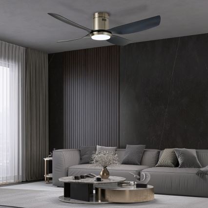 Immax NEO 07282L - LED+CCT Stropni ventilator PURE s mogućnošću prigušivanja LED/24W/230V 3000/4000/6000K Wi‑Fi Tuya + daljinski upravljač