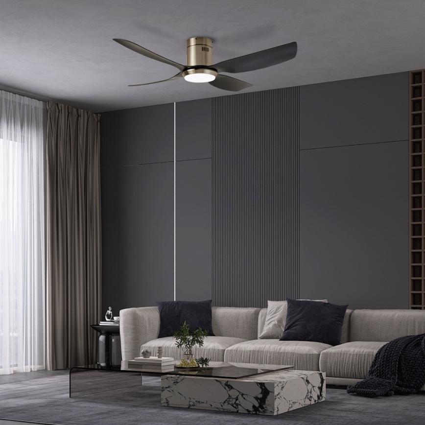 Immax NEO 07282L - LED+CCT Stropni ventilator PURE s mogućnošću prigušivanja LED/24W/230V 3000/4000/6000K Wi‑Fi Tuya + daljinski upravljač