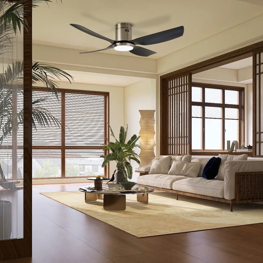 Immax NEO 07282L - LED+CCT Stropni ventilator PURE s mogućnošću prigušivanja LED/24W/230V 3000/4000/6000K Wi‑Fi Tuya + daljinski upravljač