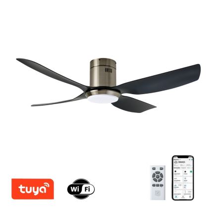 Immax NEO 07282L - LED+CCT Stropni ventilator PURE s mogućnošću prigušivanja LED/24W/230V 3000/4000/6000K Wi‑Fi Tuya + daljinski upravljač