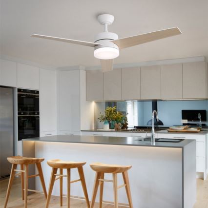 Immax NEO 07284L - LED+CCT Stropni ventilator s mogućnošću prigušivanja VARIABLE LED/24W/230V 3000/4000/6000K Wi-Fi Tuya promjer 132 cm + daljinski upravljač