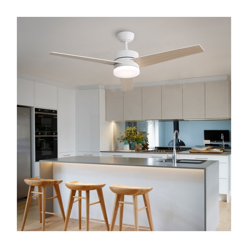 Immax NEO 07284L - LED+CCT Stropni ventilator s mogućnošću prigušivanja VARIABLE LED/24W/230V 3000/4000/6000K Wi-Fi Tuya promjer 132 cm + daljinski upravljač