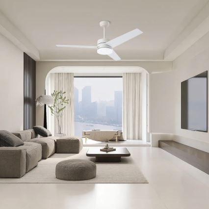 Immax NEO 07284L - LED+CCT Stropni ventilator s mogućnošću prigušivanja VARIABLE LED/24W/230V 3000/4000/6000K Wi-Fi Tuya promjer 132 cm + daljinski upravljač