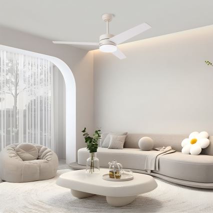 Immax NEO 07284L - LED+CCT Stropni ventilator s mogućnošću prigušivanja VARIABLE LED/24W/230V 3000/4000/6000K Wi-Fi Tuya promjer 132 cm + daljinski upravljač