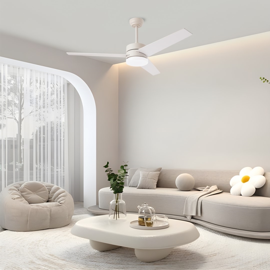 Immax NEO 07284L - LED+CCT Stropni ventilator s mogućnošću prigušivanja VARIABLE LED/24W/230V 3000/4000/6000K Wi-Fi Tuya promjer 132 cm + daljinski upravljač