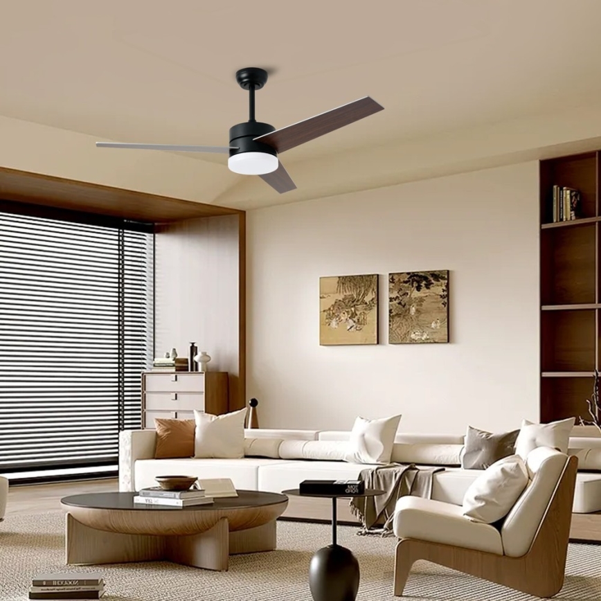 Immax NEO 07285L - LED+CCT prigušiv stropni ventilator VARIABLE LED/24W/230V 3000/4000/6000K Wi-Fi Tuya + daljinski upravljač