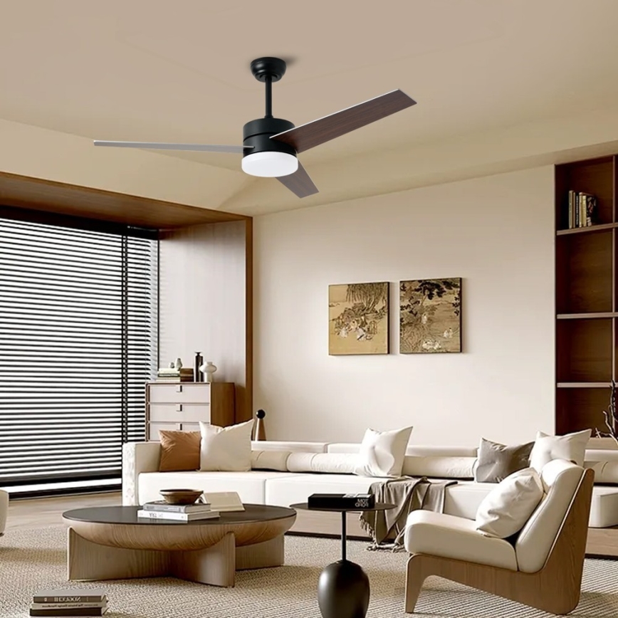 Immax NEO 07285L - LED+CCT prigušiv stropni ventilator VARIABLE LED/24W/230V 3000/4000/6000K Wi-Fi Tuya + daljinski upravljač