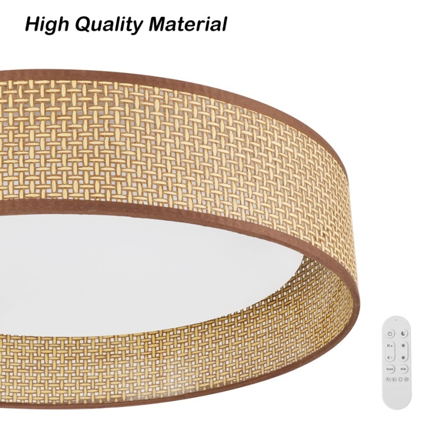 Immax NEO 07288L - LED+CCT Prigušivo stropno svjetlo LONA LED/36W/230V 3000-6000K Wi-Fi Tuya Ø 45,5 cm + daljinski upravljač