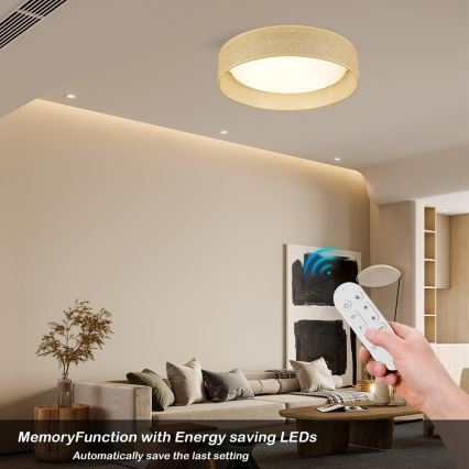 Immax NEO 07289L - LED+CCT stropno svjetlo s mogućnošću prigušivanja LONA LED/36W/230V 3000-6000K Wi-Fi Tuya promjer 45,5 cm + daljinski upravljač