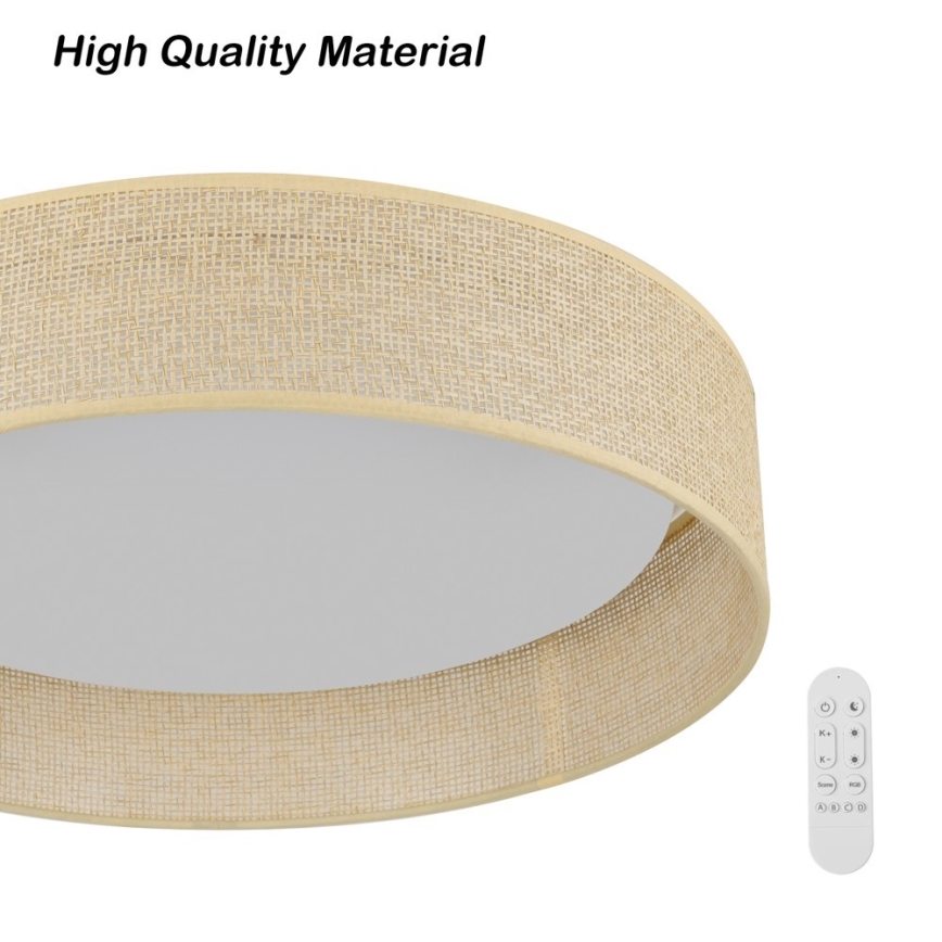 Immax NEO 07289L - LED+CCT stropno svjetlo s mogućnošću prigušivanja LONA LED/36W/230V 3000-6000K Wi-Fi Tuya promjer 45,5 cm + daljinski upravljač