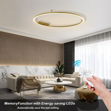 Immax NEO 07290-120G - LED+CCT prigušivo stropno LED svjetlo FINO LED/55W/230V 2700-6500K Tuya, promjer 120 cm + daljinski upravljač