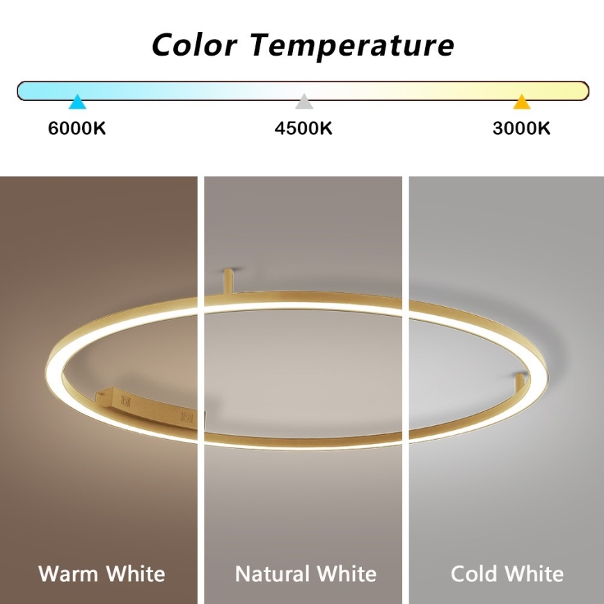 Immax NEO 07290-120G - LED+CCT prigušivo stropno LED svjetlo FINO LED/55W/230V 2700-6500K Tuya, promjer 120 cm + daljinski upravljač