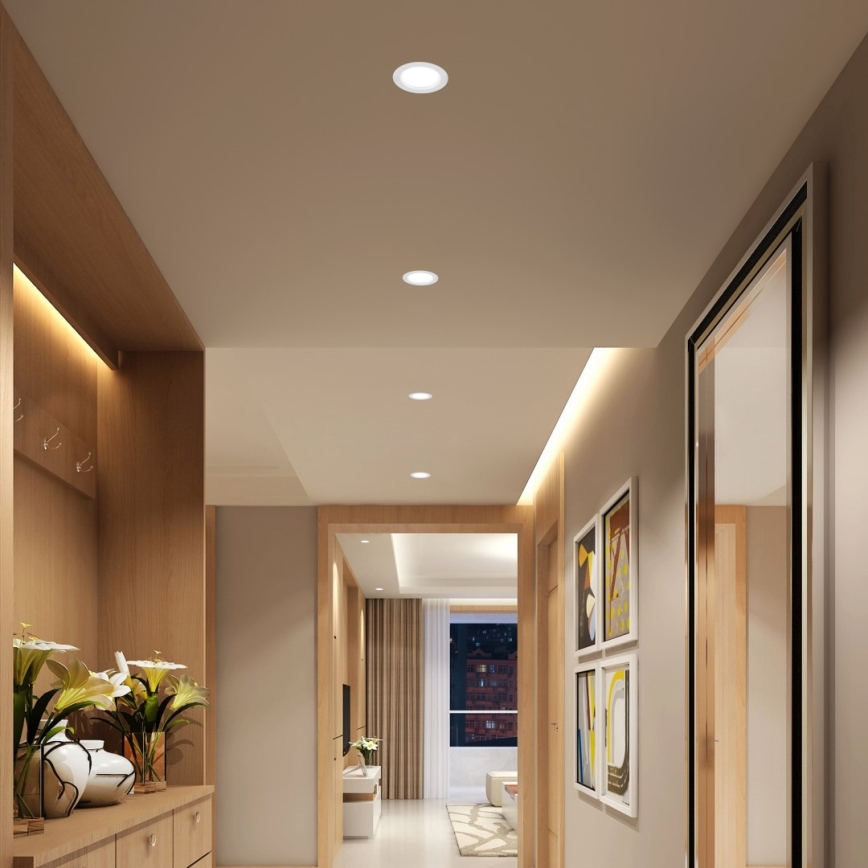 Immax NEO 07294L - Prigušivo LED ugradno svjetlo DOWN, 12 W, 230 V, Wi‑Fi, Tuya, promjer 12 cm, bijelo