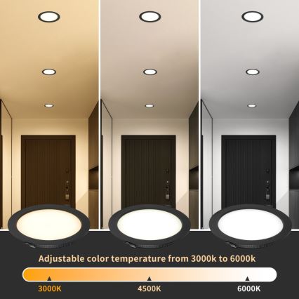 Immax NEO 07294L - Prigušivo LED ugradno svjetlo DOWN, 12 W, 230 V, Wi‑Fi, Tuya, promjer 12 cm, bijelo