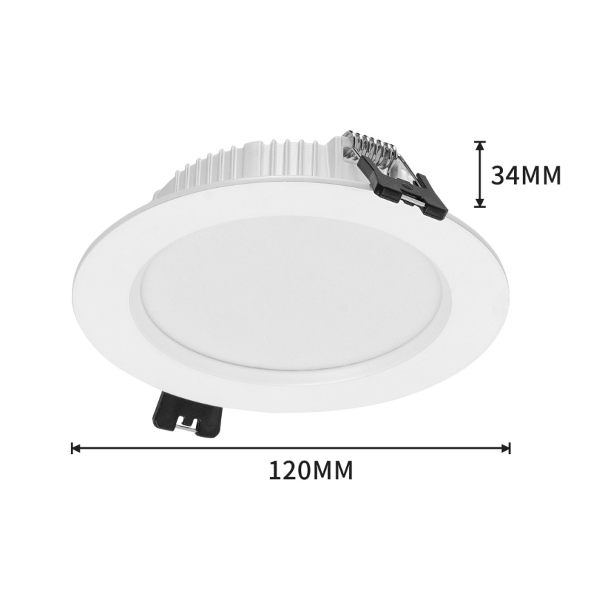 Immax NEO 07294L - Prigušivo LED ugradno svjetlo DOWN, 12 W, 230 V, Wi‑Fi, Tuya, promjer 12 cm, bijelo