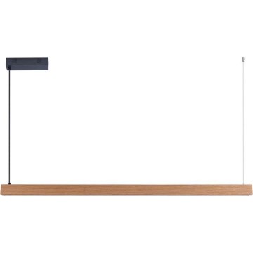 Immax NEO 07303L - LED luster na sajli MADEIRA s mogućnošću prigušivanja LED/26W/230V Wi-Fi Tuya, 122 cm, hrast + daljinski upravljač