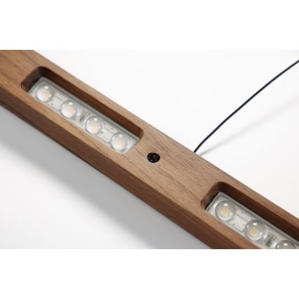 Immax NEO 07309L - Prigušivi LED viseći luster na sajli sa senzorom MADEIRA LED/37W/230V 157 cm orah
